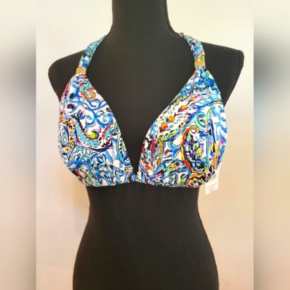 Lauren Ralph Lauren Other - NWT Lauren By Ralph Lauren Women's Multicolor Paisley Halter Bikini Top (Size 8)
